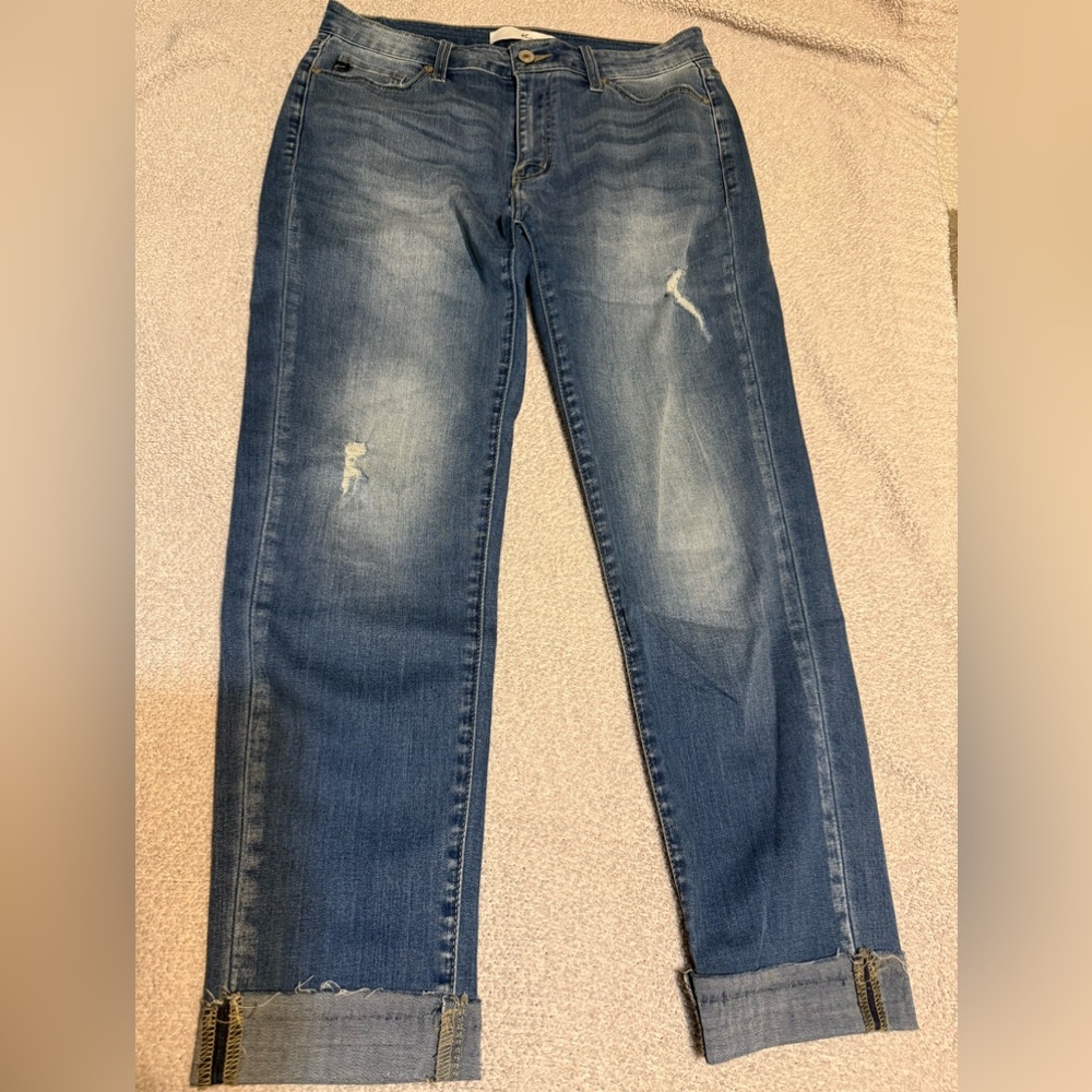 Kancan Blue Distressed Women Jeans